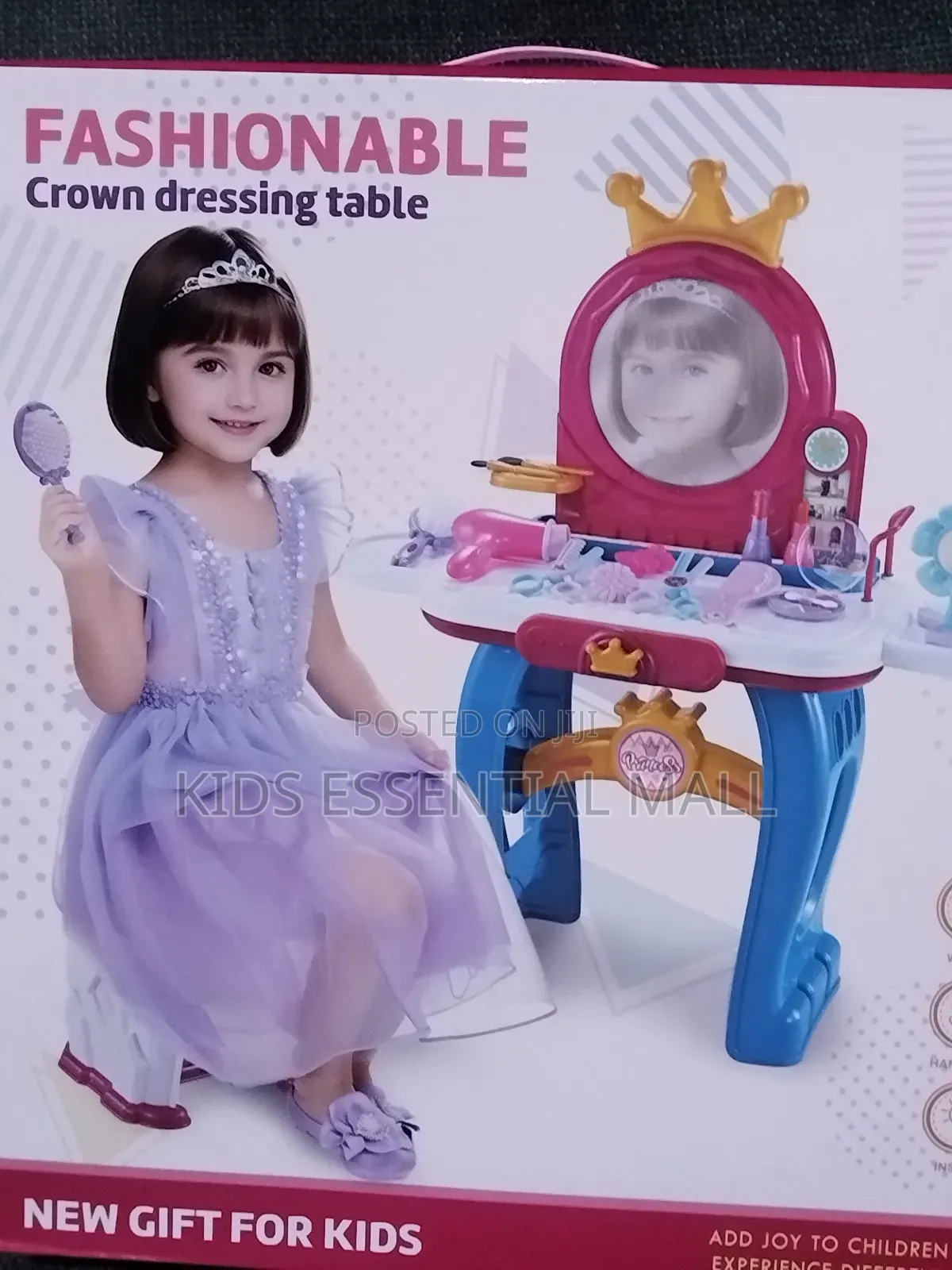 Princess Crown Dressing Table With Accessories for Kids