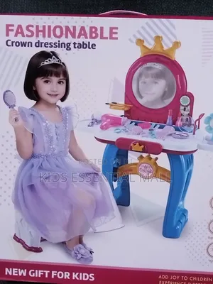 Princess Crown Dressing Table With Accessories for Kids