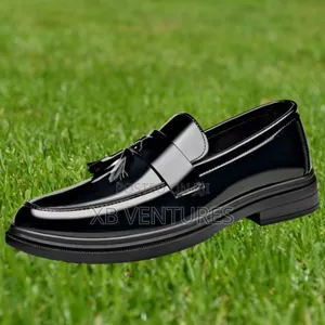 Pointed Toe Formal Business Tuxedo Shoes - Black