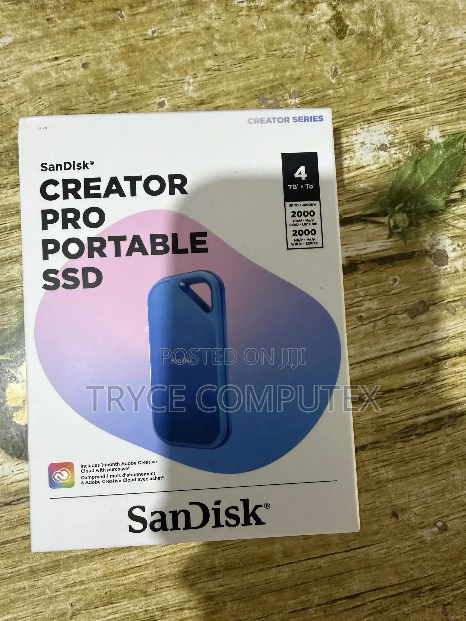 4tb Sandisk Creator Pro Portable Ssd - Up To 2000mb/S, For Laptops