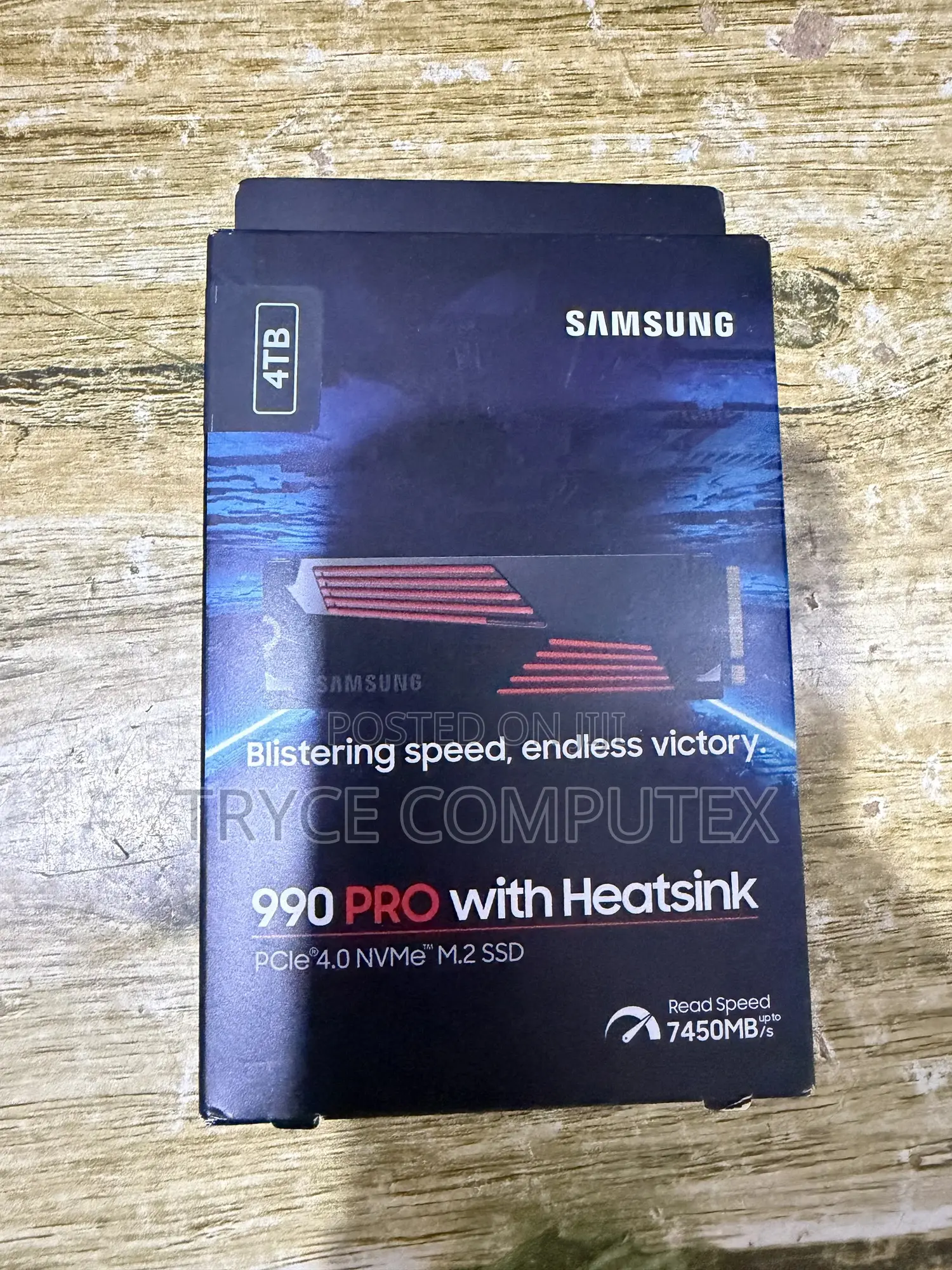 Samsung 990 Pro Heatsink SSD 4tb, Nvme M.2 2280, Up to 7,450mb/S