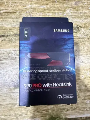 Samsung 990 Pro Heatsink SSD 4tb, Nvme M.2 2280, Up to 7,450mb/S