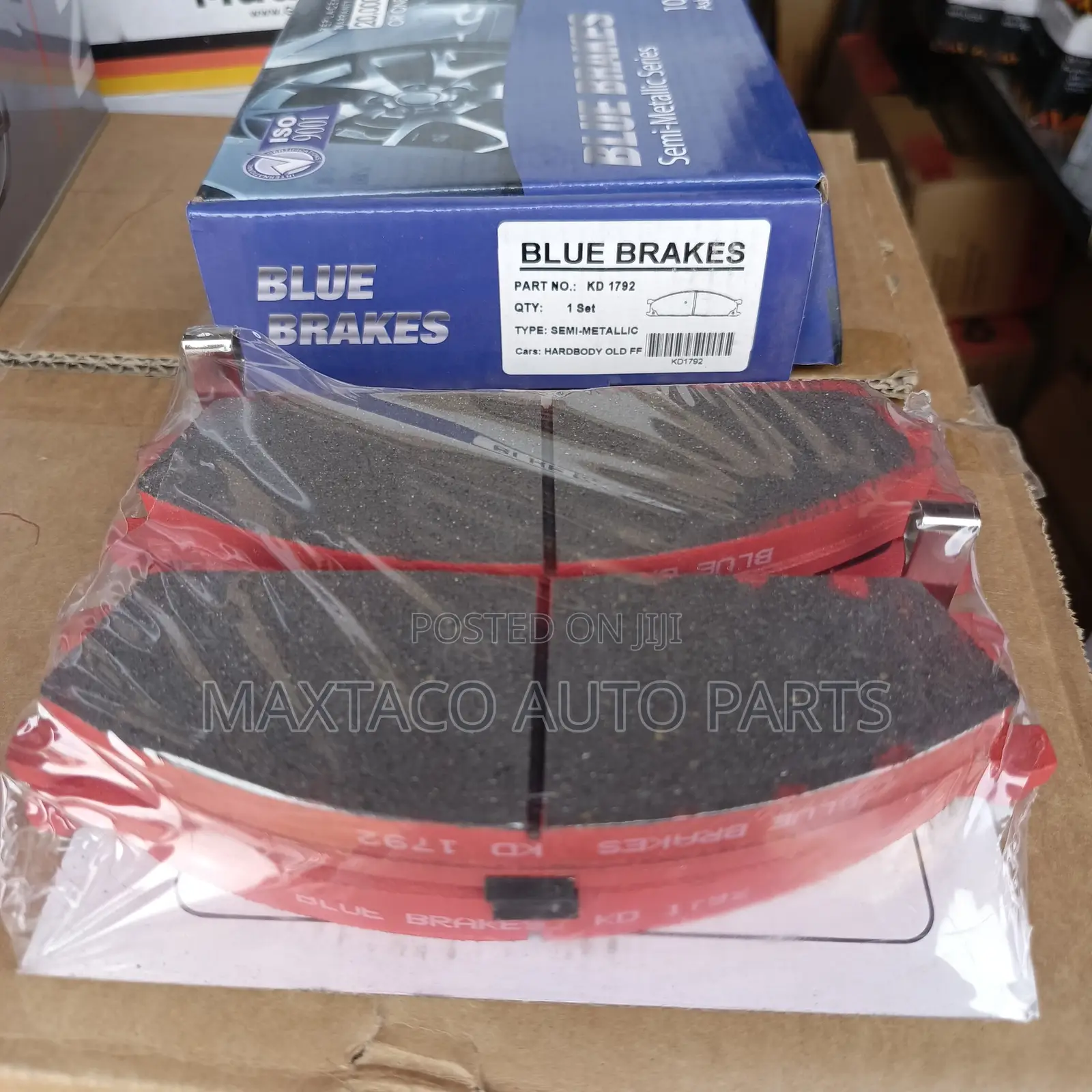 Blue Bakes Kd 1792 Brake Pad Front for Hard Body