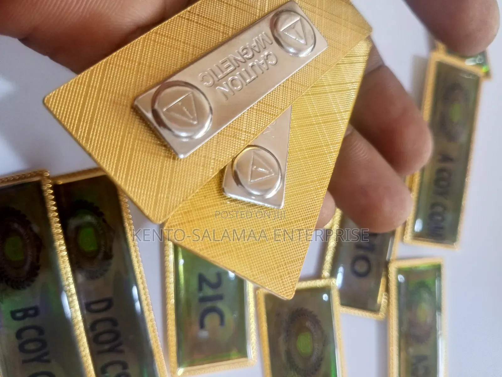 Rainbow Magnetic Resin Name Tags