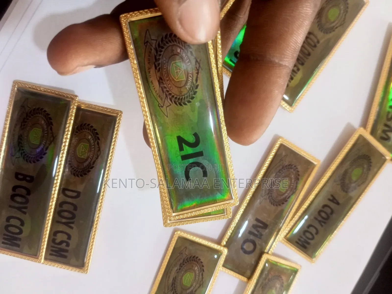 Rainbow Magnetic Resin Name Tags