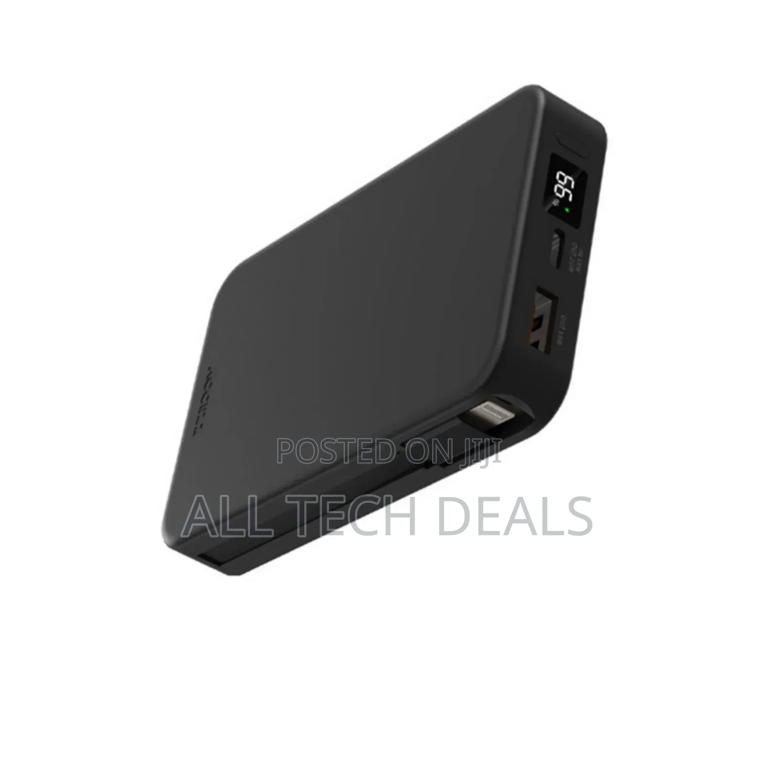 Accezz 10,000mah Powerbank With Integrated Cables