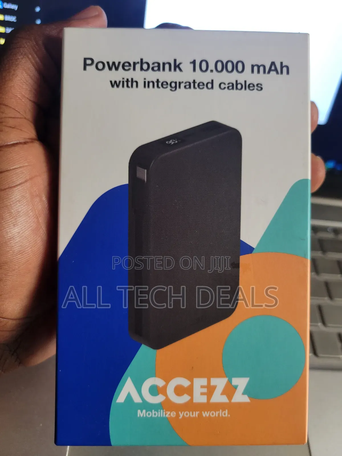 Accezz 10,000mah Powerbank With Integrated Cables