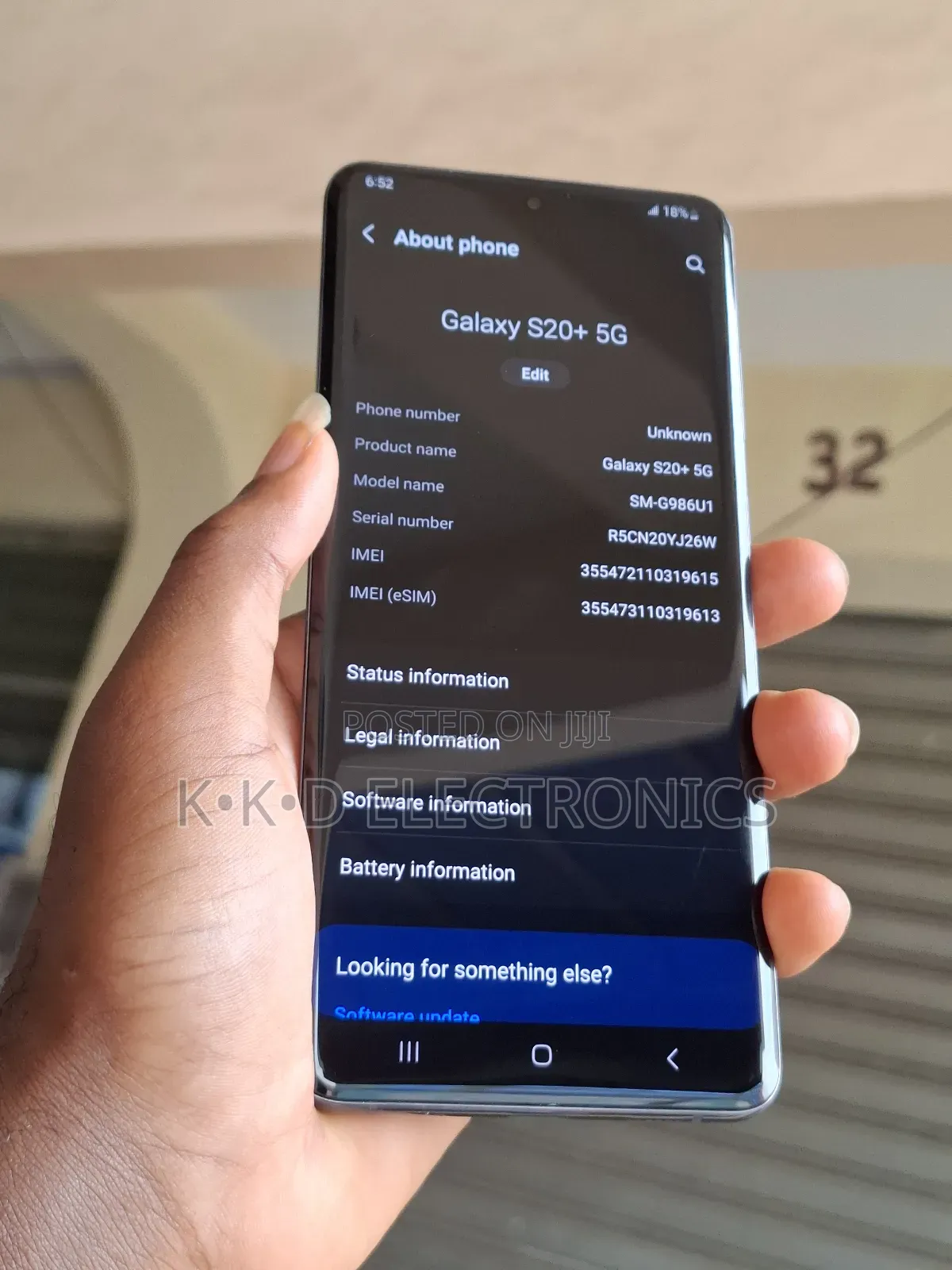 New Samsung Galaxy S20+ 5G 128 GB Black