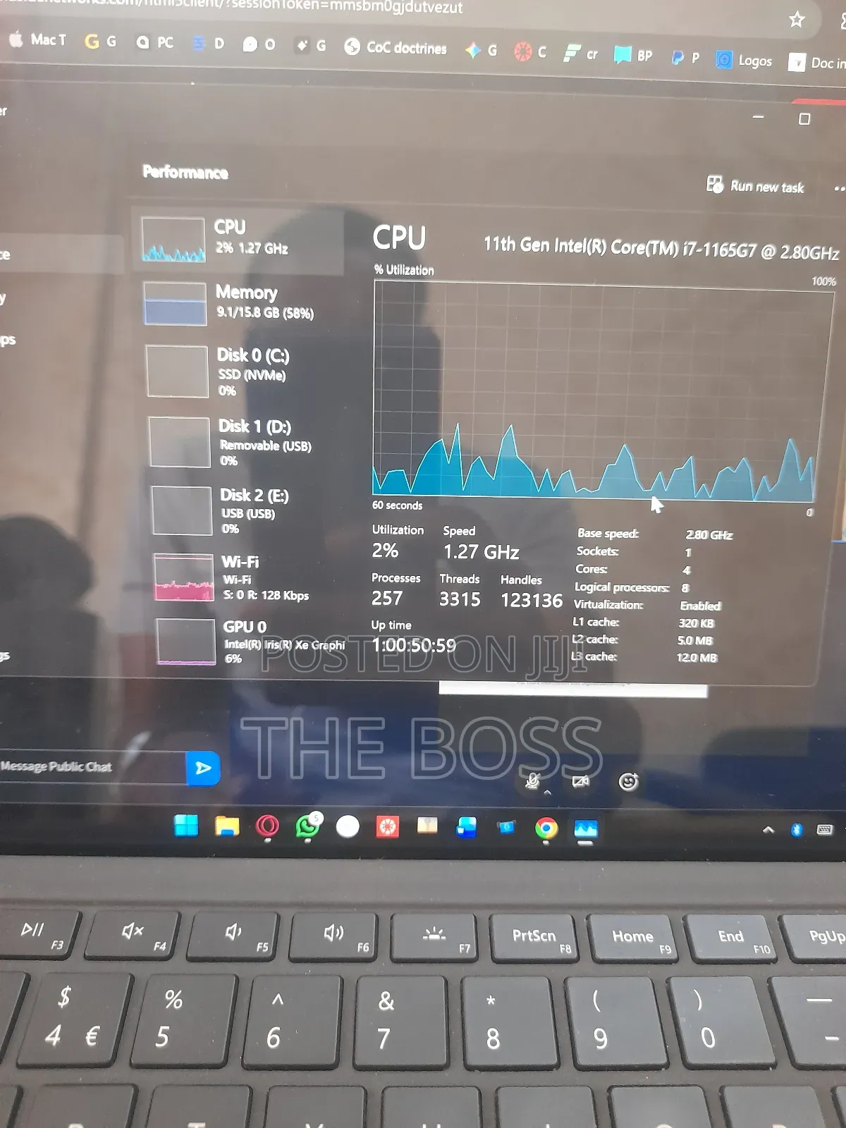 Laptop Microsoft Surface Pro 7+ 16GB Intel Core i7 SSHD (Hybrid) 256GB
