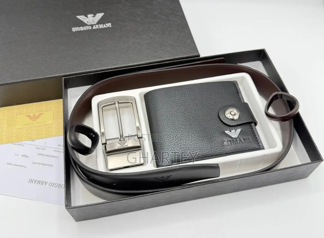 Unique Belt Wallet Combo Perfect Gift for Men Showing Different Brands