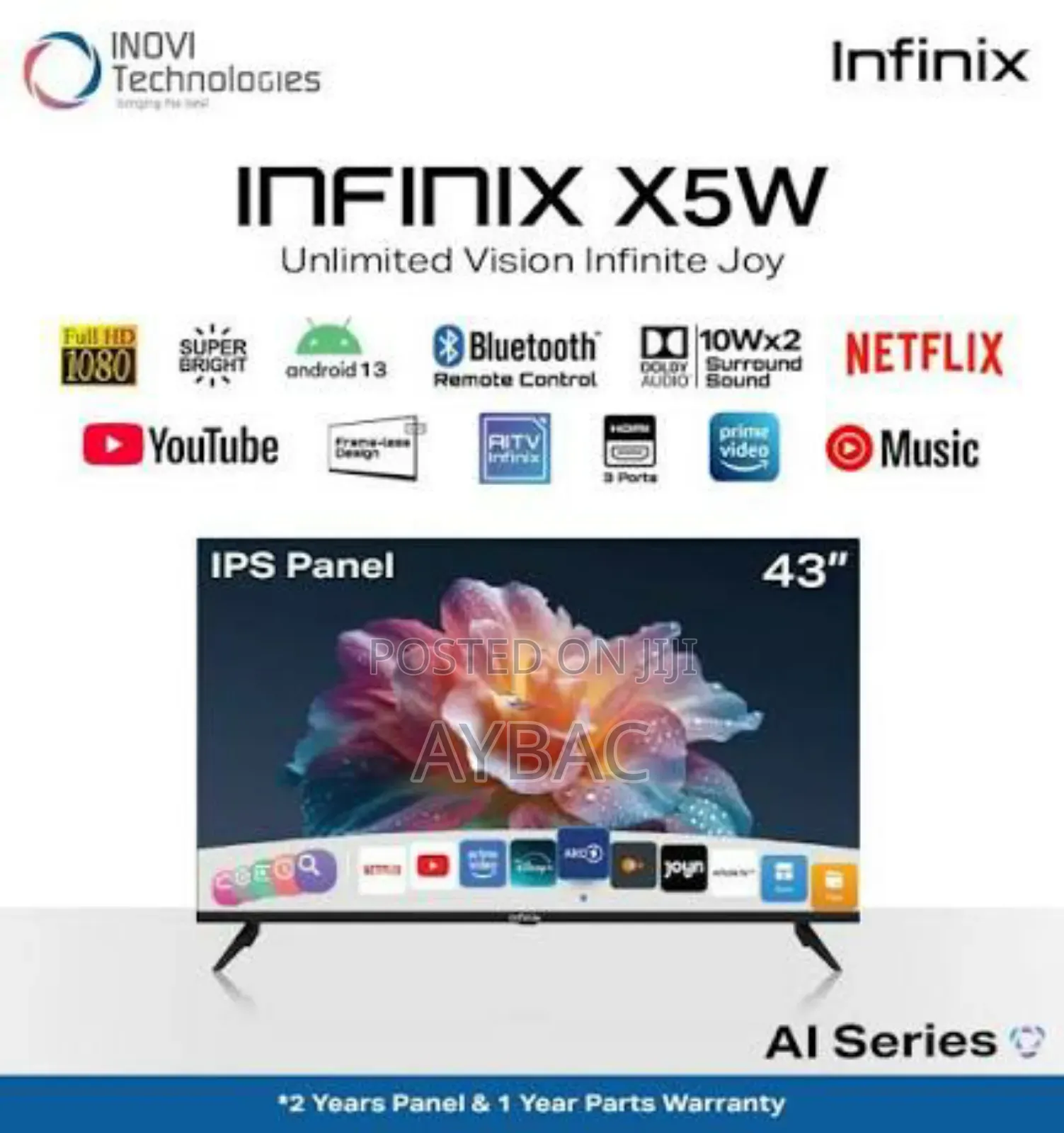 Infinix X5w 43" Android Smart Tv