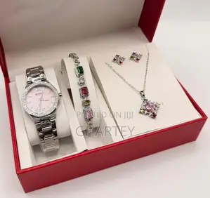 Unique Black Silver Design Ladies Luxury Set