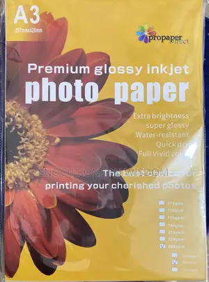 Photopaper and PVC