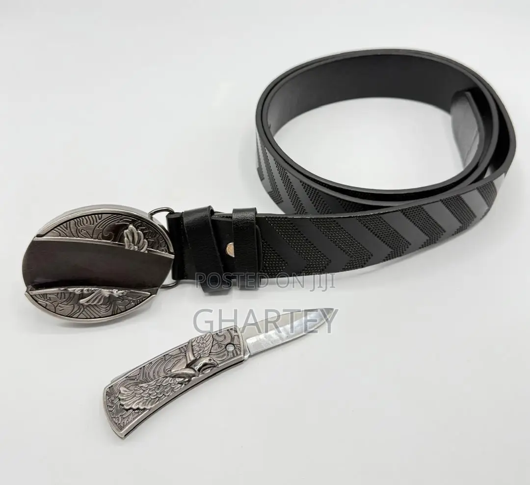 Bold Metal Embossed Buckle Rubber Belt