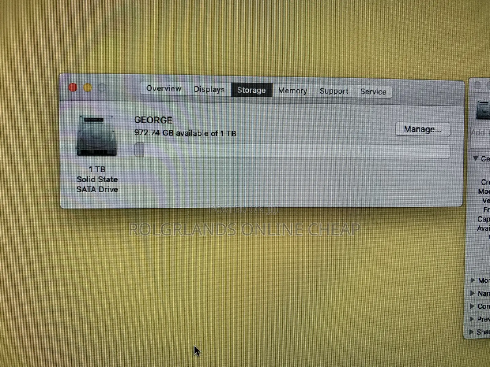 Desktop Computer Apple iMac 8GB Intel Core i7 SSD 1T