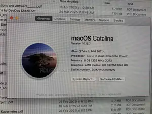 Desktop Computer Apple iMac 8GB Intel Core i7 SSD 1T
