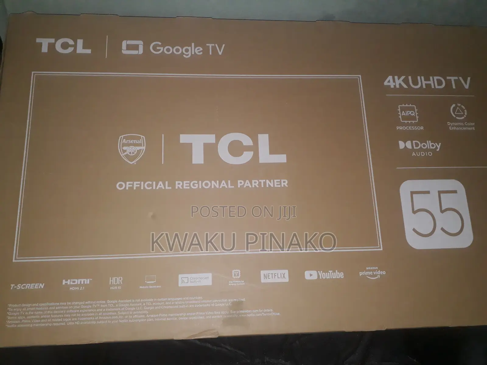 TCL Google Smart Tv 55 Inches Uhd for Sale