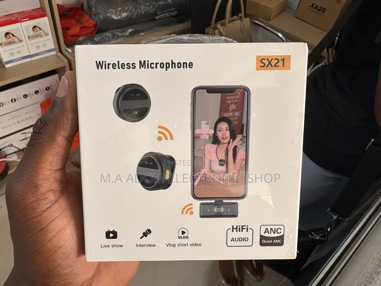 Sx21 Wireless Magentic Lavalier Microphone