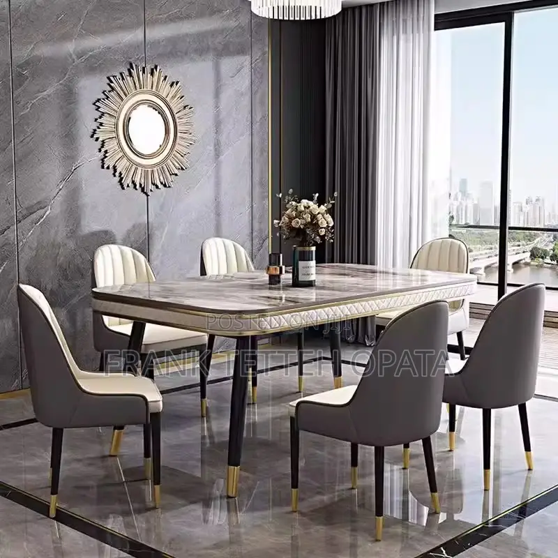 Classic Modern 6 Seater Dinning Table Set
