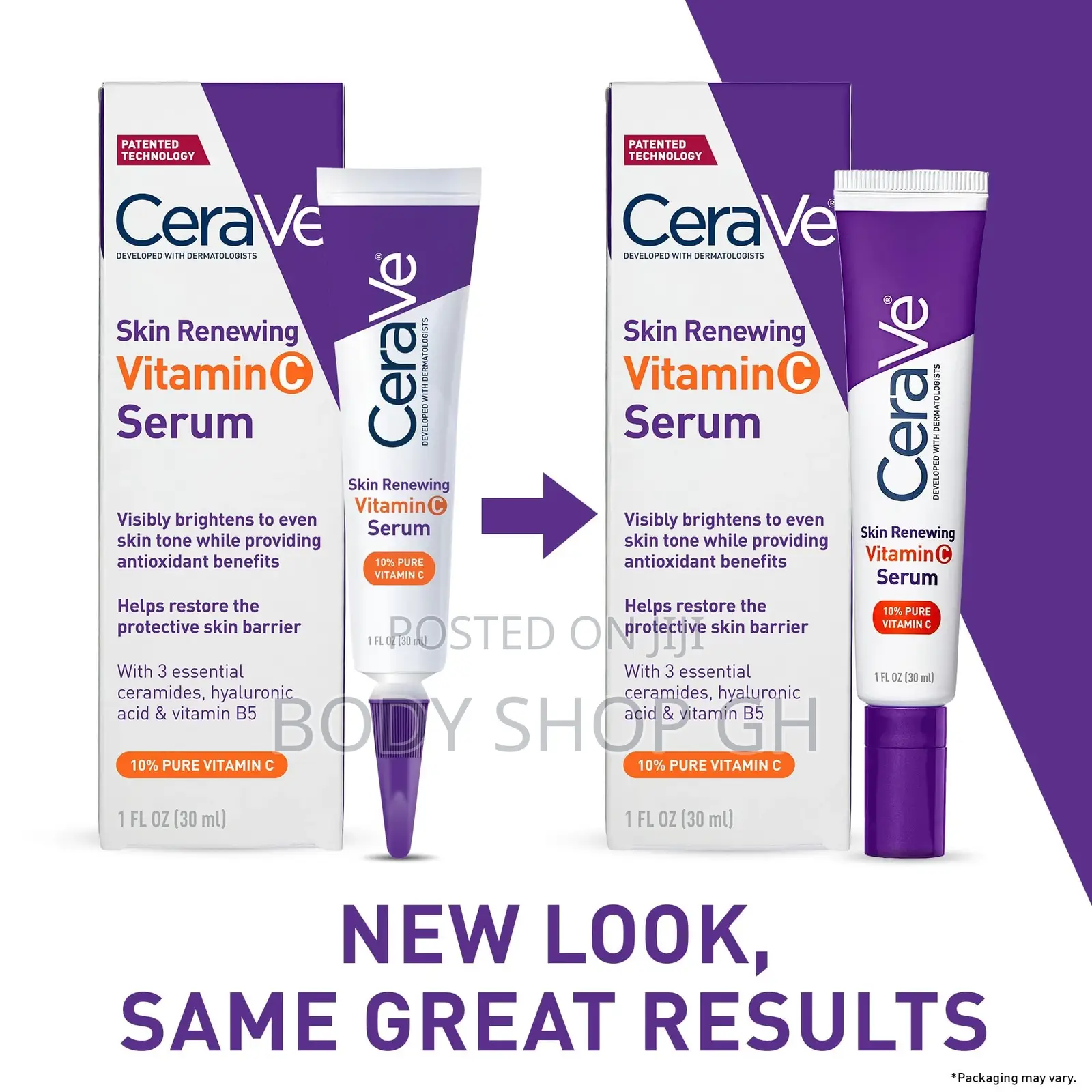 Cerave Vitamin C Serum With Hyaluronic Acid, Skin Brightening Serum