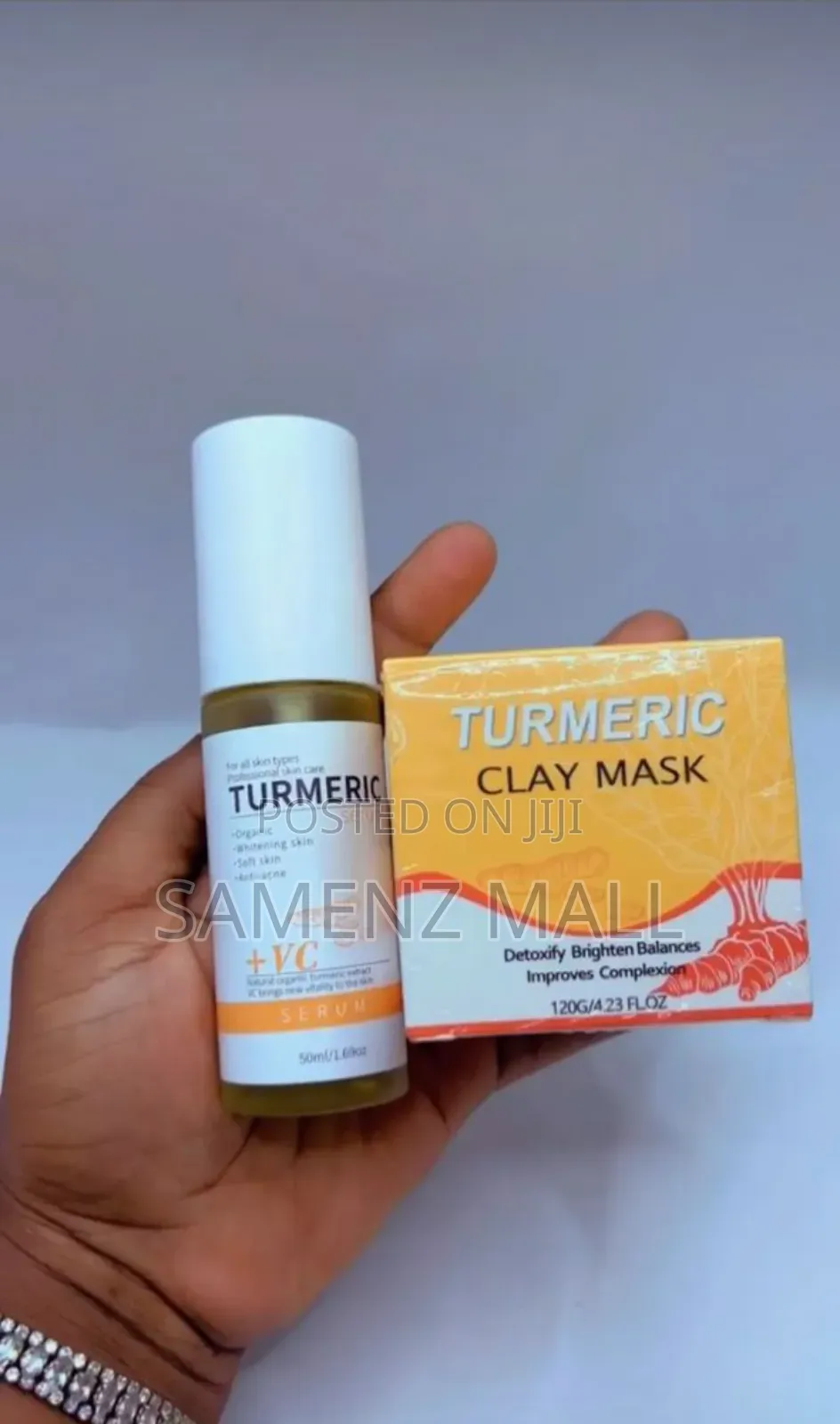 Turmeric Clay Mask and Turmeric Oil