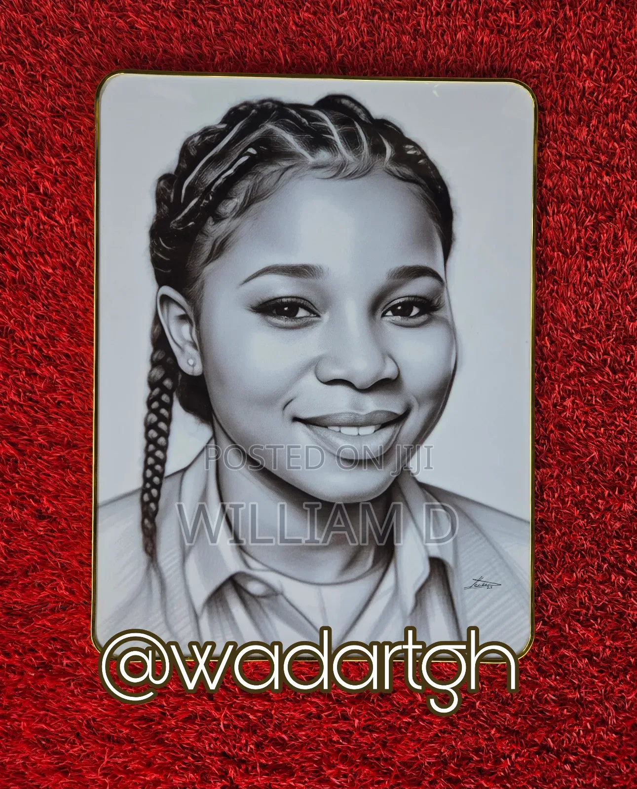 Portrait Pencil and Charcoal Artwork