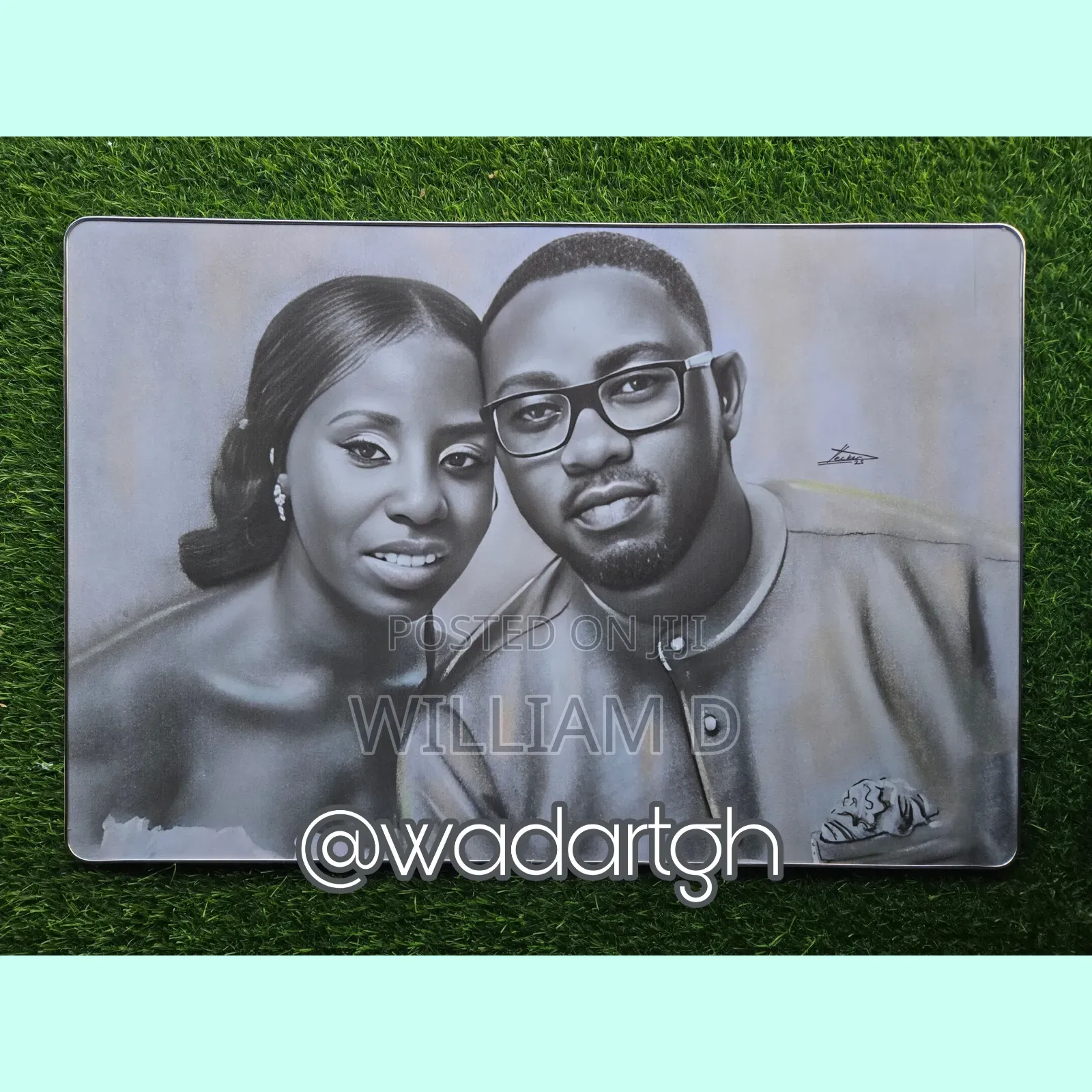 Portrait Pencil and Charcoal Artwork