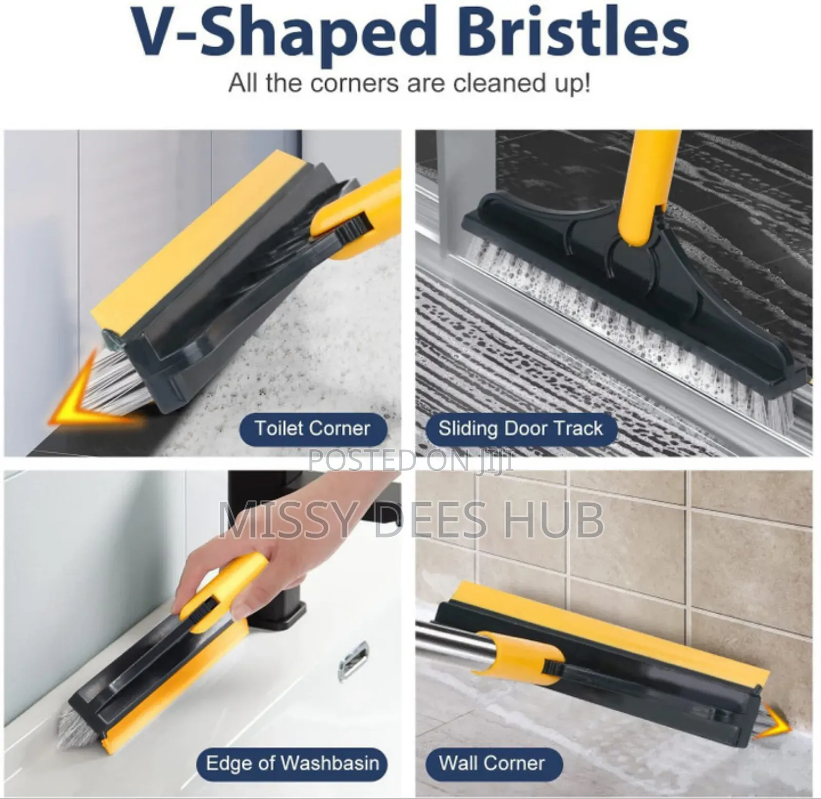 2in1 Hard Bristles Scrubbing Brush