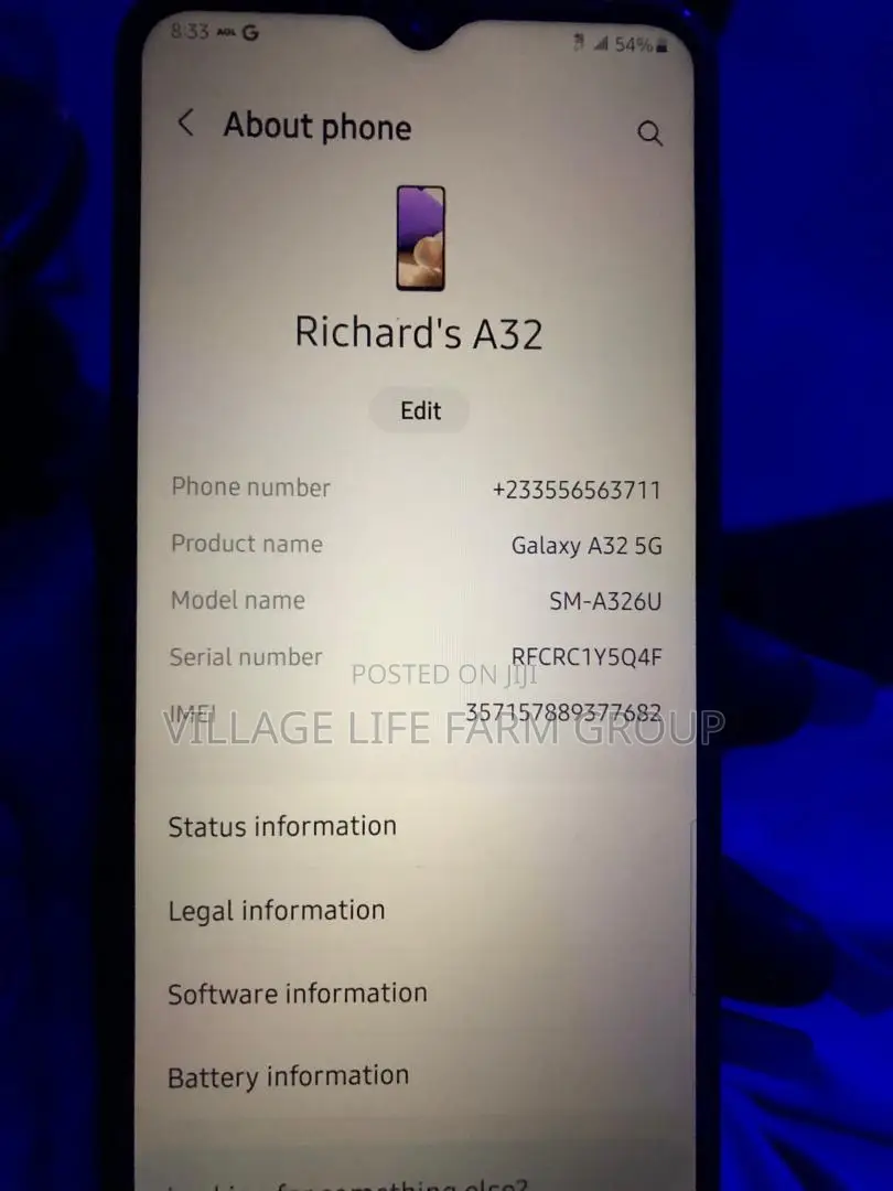 Samsung Galaxy A32 5G 64 GB Gray