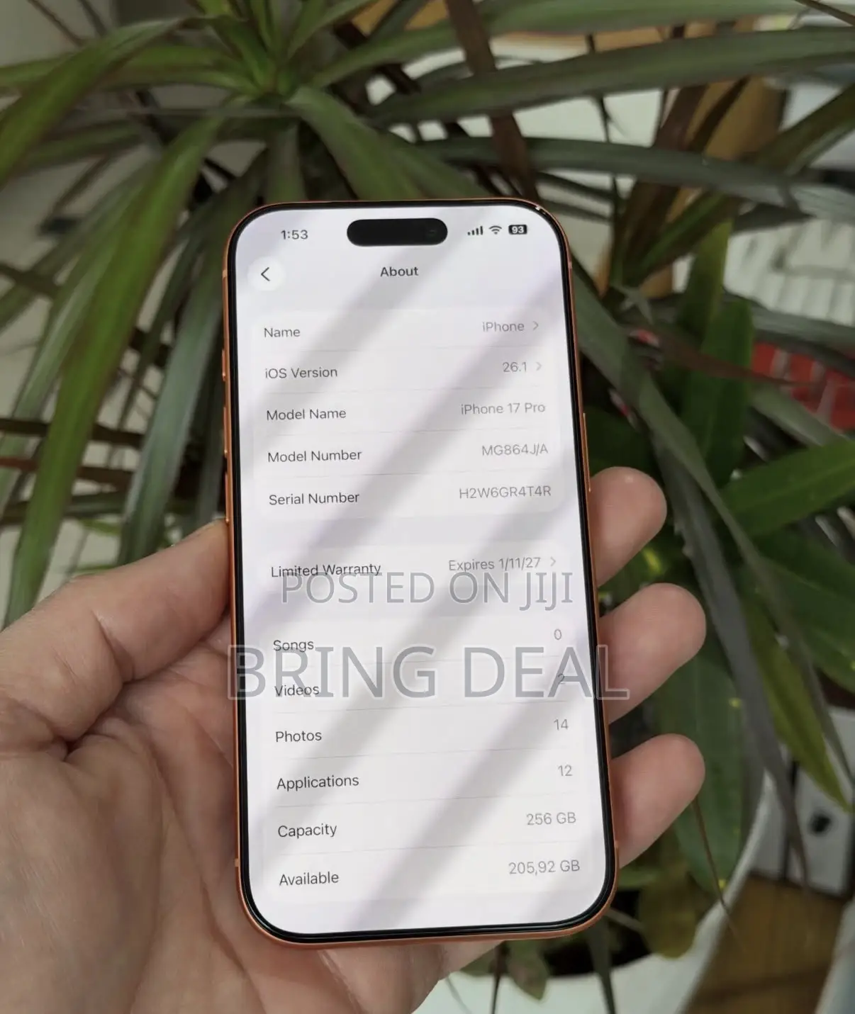 Apple iPhone 17 Pro 256 GB Orange