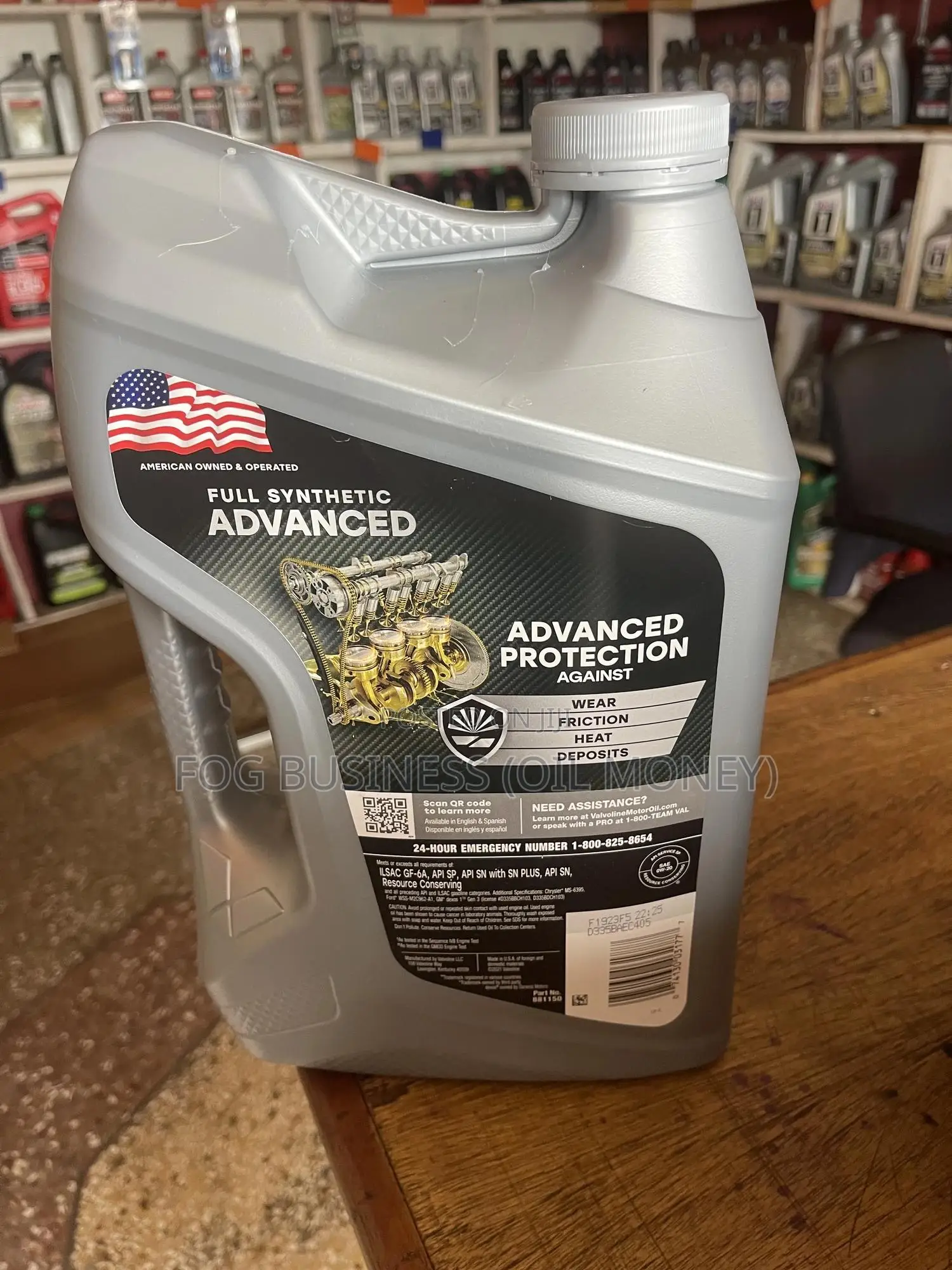 Valvoline 0w-20 Advanced Full Synthetic Engine Oil