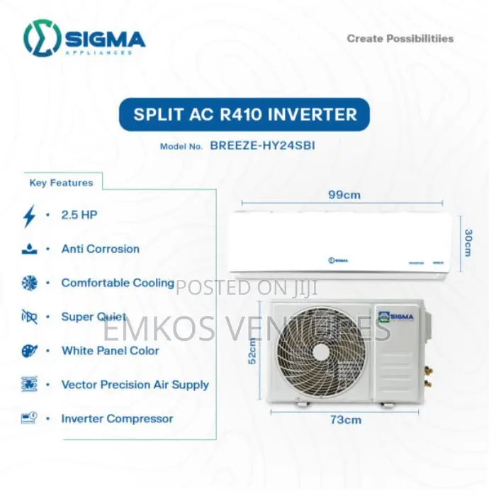 Sigma Sig-T24b1 2.5 Hp High-Capacity Split Air