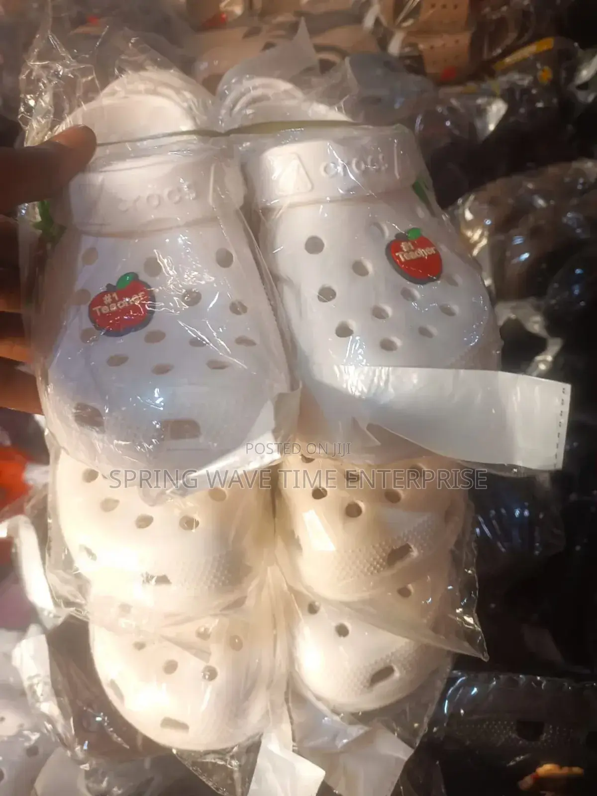 White Crocs