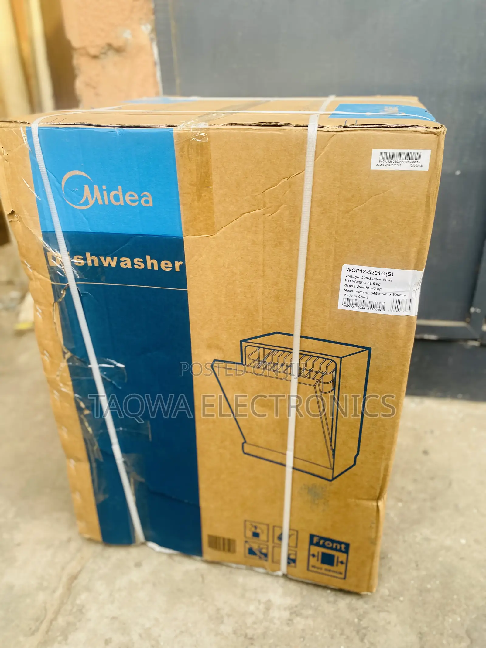 Latest Midea Dishwasher 12 Plates (Wqp12-5201g(S)