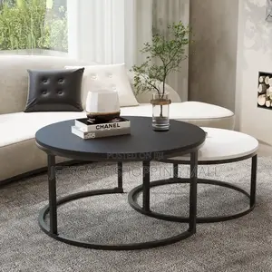 Real Stone Marbel Round Coffee Table for Living Room