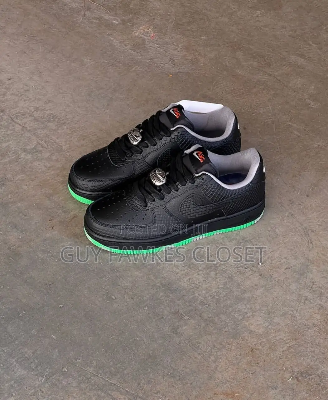 Nike Airforce 1 Halloween Black