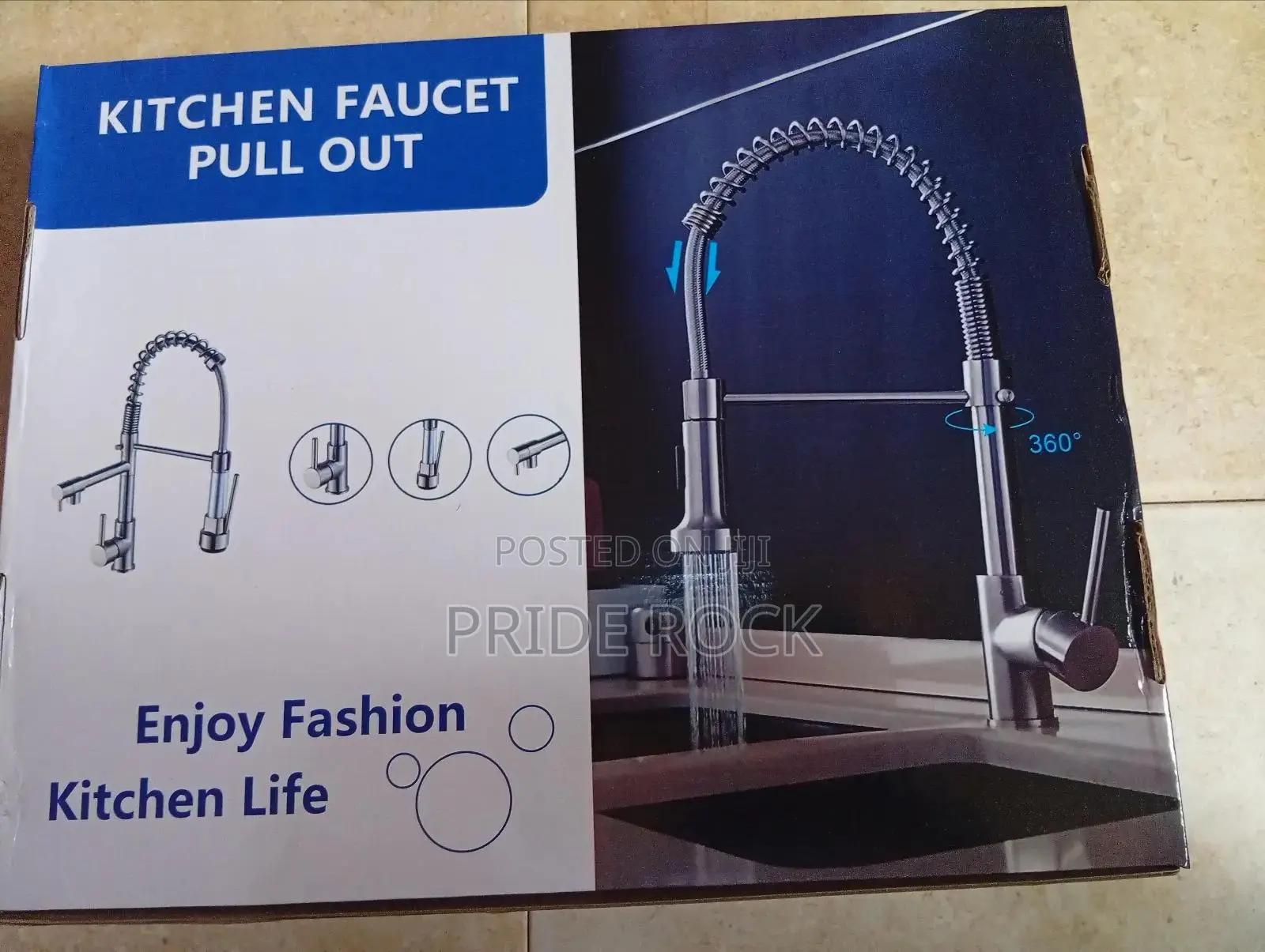 Kitchen Faucet, Pull Out Sink Tap, Two Outlet