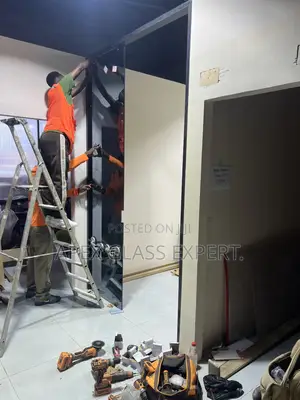 Frameless Single Door With 6+6mm Deep Dark Reflective Glass