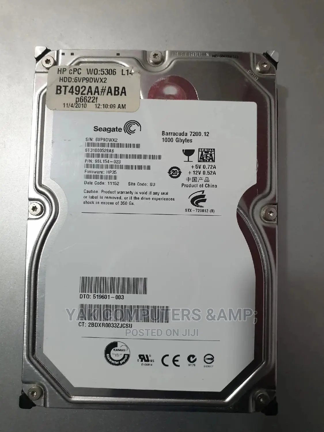 1tb Hitach Fresh Desktop HDD for Cool