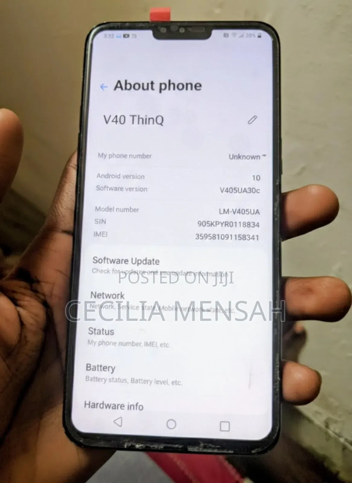 LG V40 ThinQ 64 GB Red