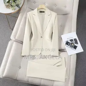 Elegant Beige Ladies Suit