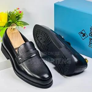 Executive Steve Riots Black Easy Wear Shoe
