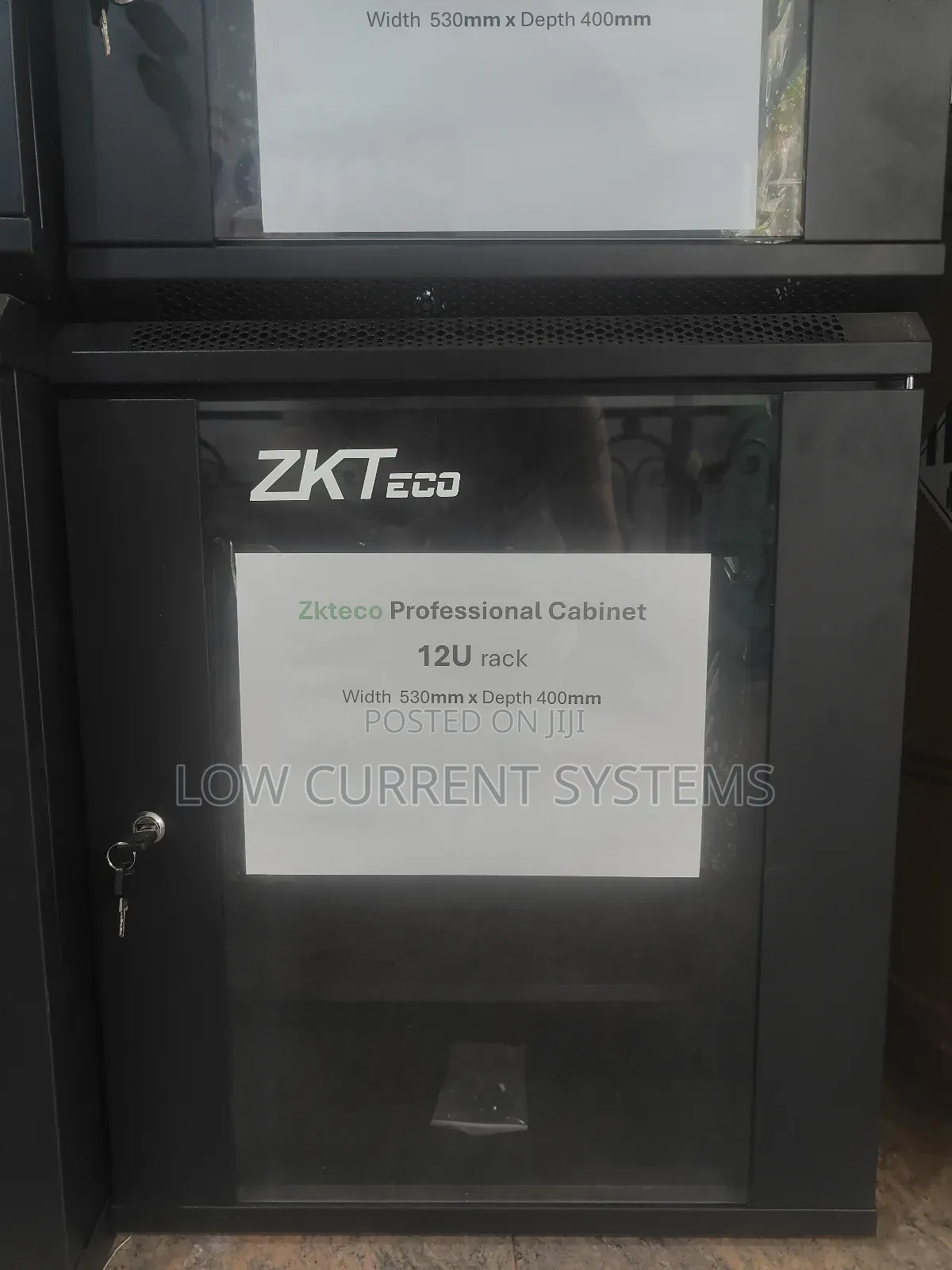 Zkteco Professional 12u Server Rack Cabinet 530mm X 400mm