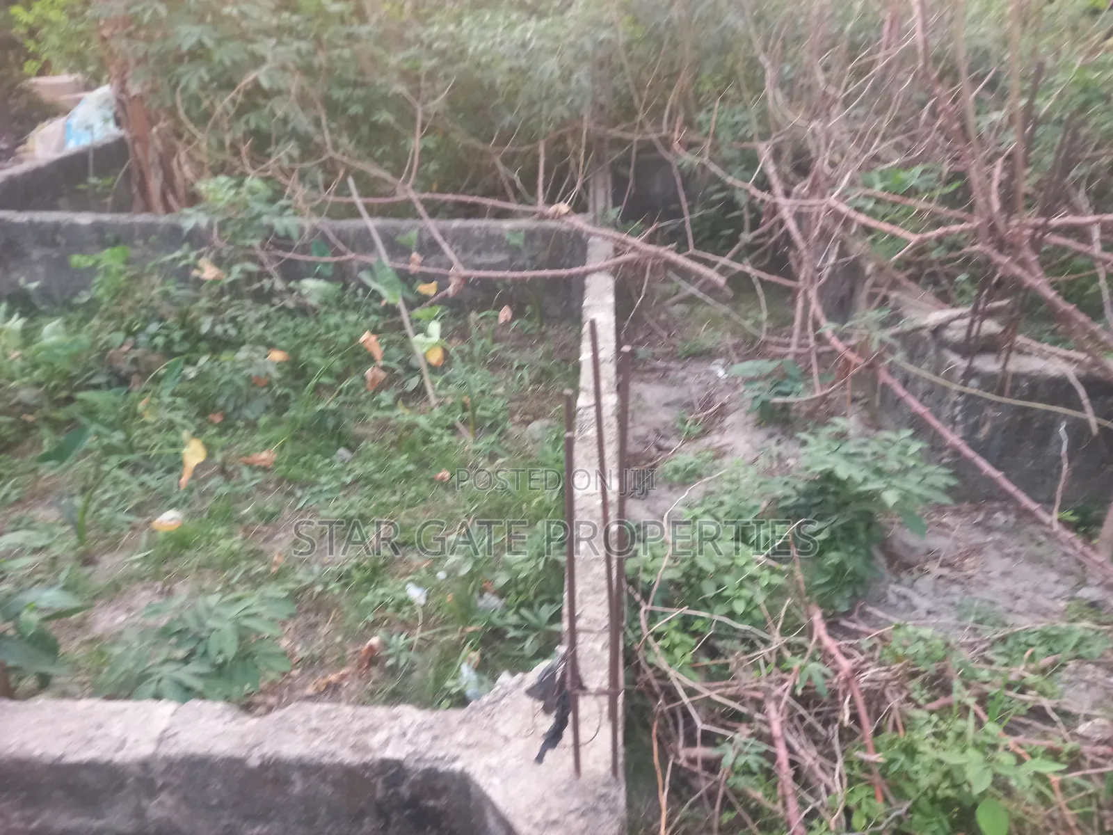 Half Plot for Sale at Mampongteng Korea. ( 4 Bedrooms Foundation (