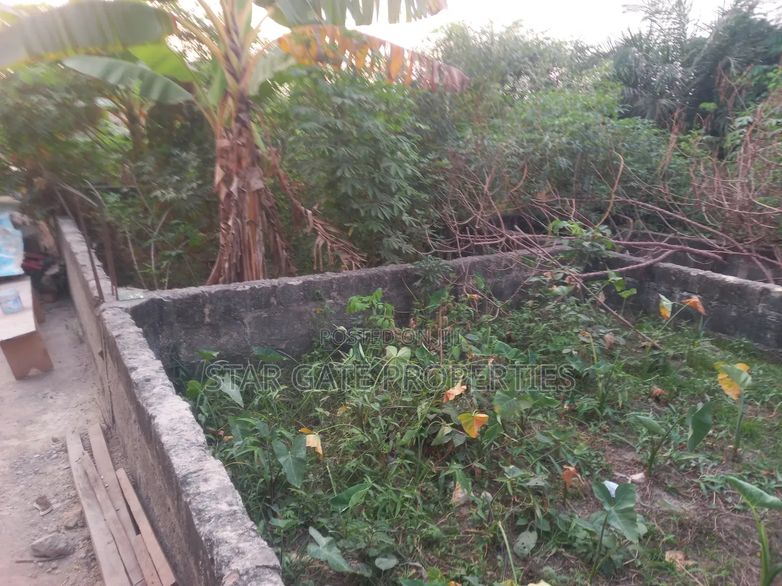 Half Plot for Sale at Mampongteng Korea. ( 4 Bedrooms Foundation (