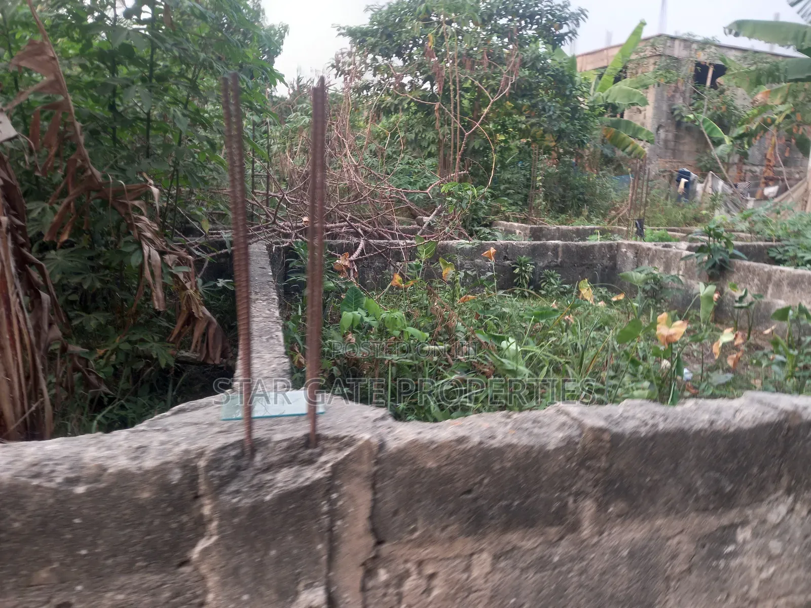 Half Plot for Sale at Mampongteng Korea. ( 4 Bedrooms Foundation (