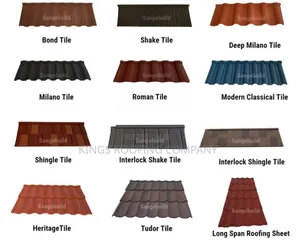 Categories of Euro Roofing Tiles With Their Unique Names and Colors