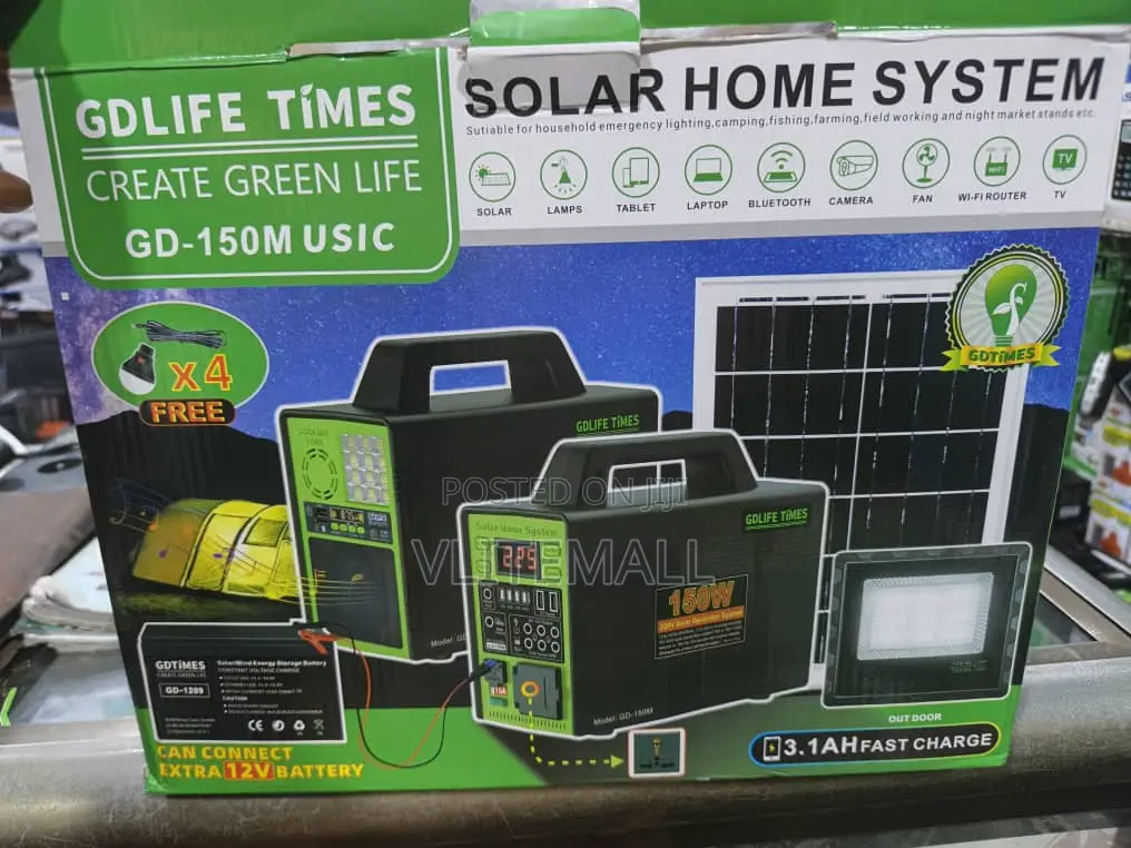 Portable Solar Power Generator 150w