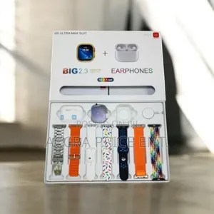 I20 Ultra Max Suit Combination Smartwatch 10 in 1 Straps (229287)