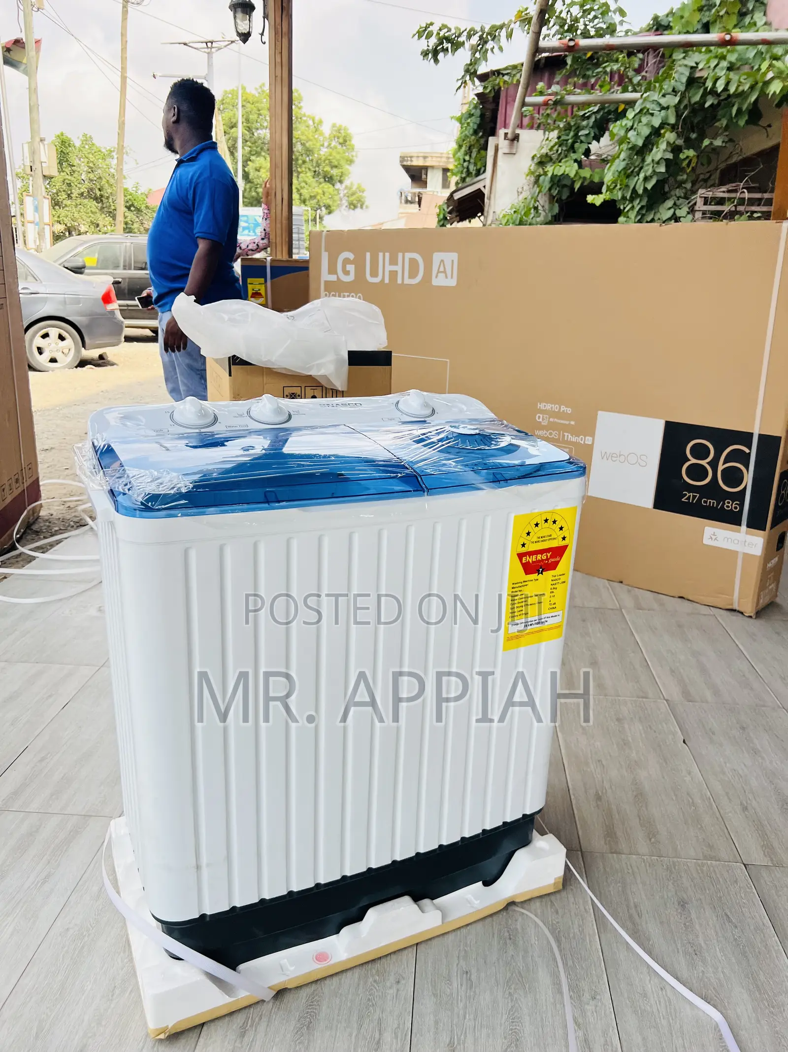 Fresh in Box Nasco Nastt-Js80 8kg Top Load Washing Machine 